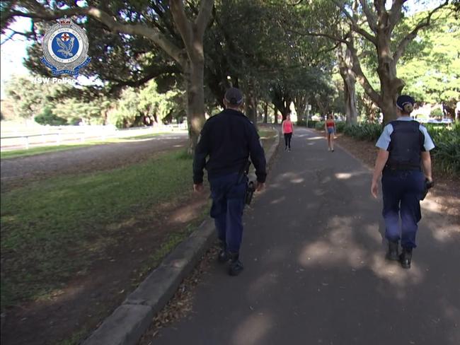 Officers patrolling Centennial Parklands over Easter.