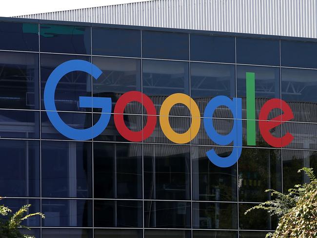 MOUNTAIN VIEW, CA - SEPTEMBER 02: The new Google logo is displayed at the Google headquarters on September 2, 2015 in Mountain View, California. Google has made the most dramatic change to their logo since 1999 and have replaced their signature serif font with a new typeface called Product Sans. Justin Sullivan/Getty Images/AFP == FOR NEWSPAPERS, INTERNET, TELCOS & TELEVISION USE ONLY ==