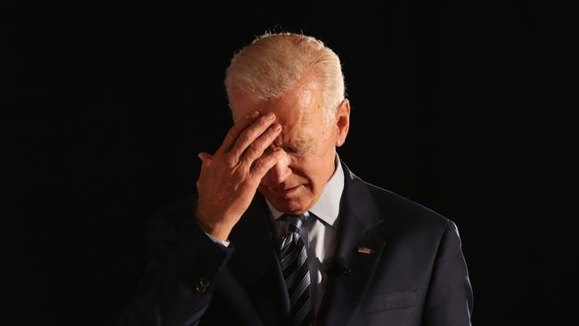 US President Joe Biden sometimes struggles in public performances. Picture: Getty Images