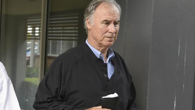 MP John Alexander, Member for Bennelong, arriving at his office.