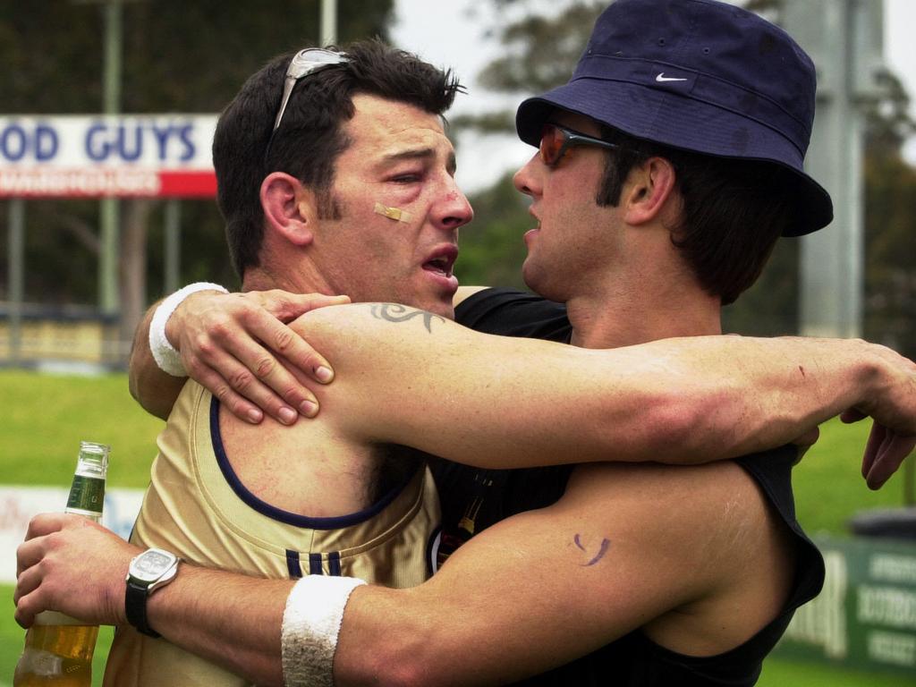 Craig Gower (L) and Ryan Girdler celebrated for days.