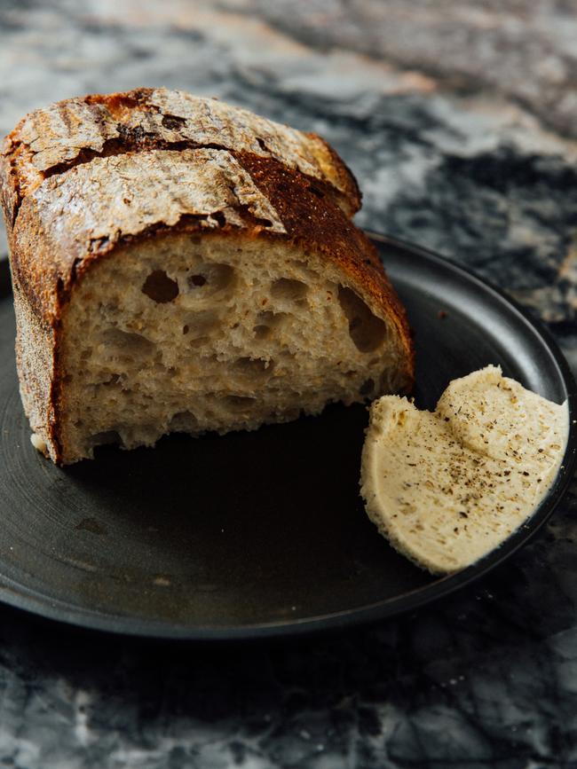 East Brunswick’s Etta serves up warm bread with cacio e pepe butter. Picture: Annika Kafcaloudis