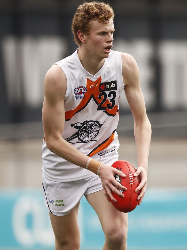 Essendon NGA member Cody Brand has been working closely with former Bomber Dustin Fletcher. Picture: Getty Images