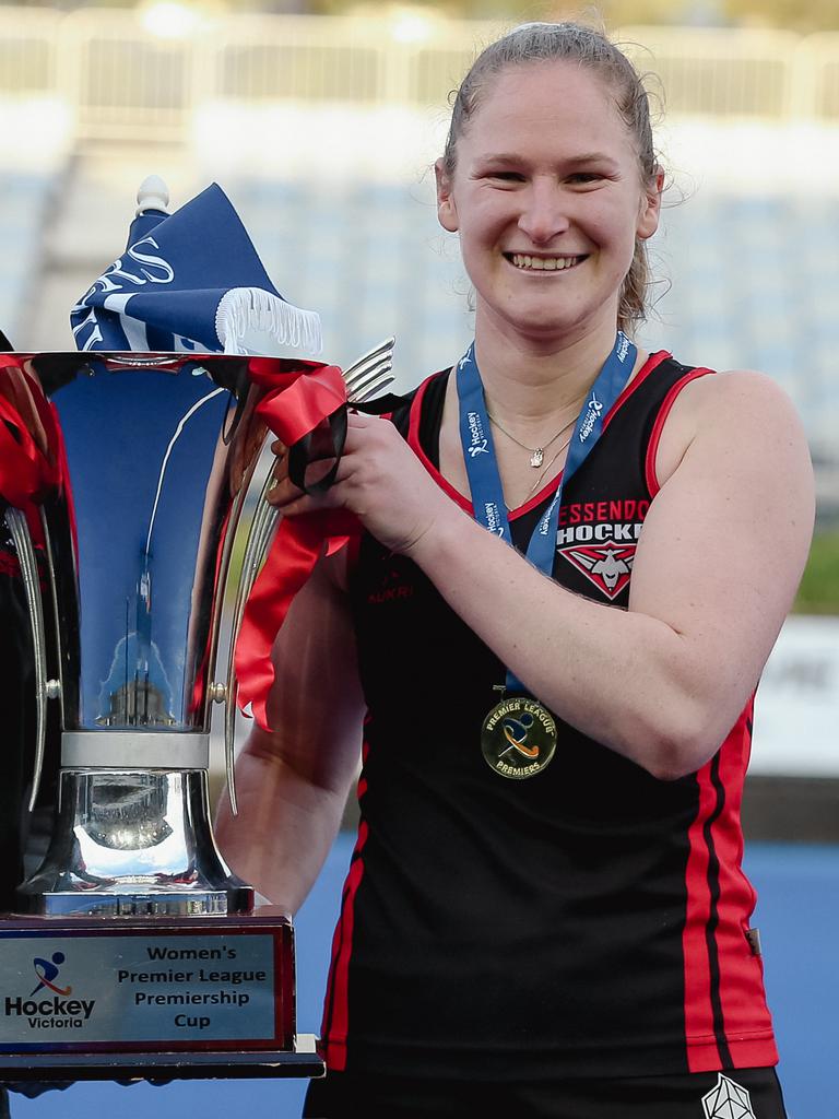 Ash Utri was part of the 2022 Essendon Hockey Club Premier League champion team. Picture: Hockey Victoria