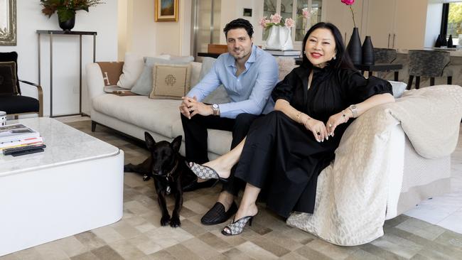 Jad Khatter and Monika Tu added many luxurious elements to their Bellevue Hill home renovation. Picture: Nikki Short
