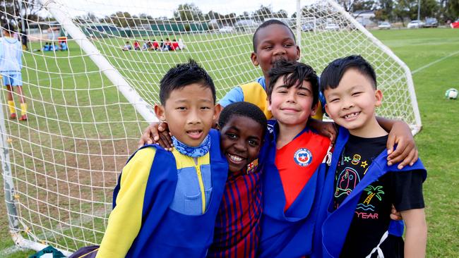 The children of migrants and at a Mildura soccer carnival.