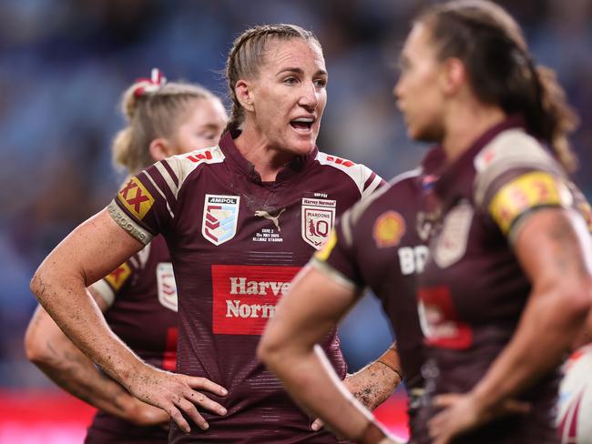 It wasn’t the Maroons’ night. Picture: Cameron Spencer/Getty Images