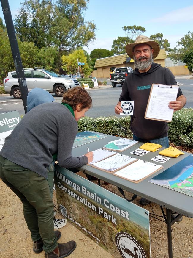 Sellicks Woodlands and Wetlands Action Network (SWWAN) co-ordinator Matt Farrell is campaigning to create a conservation park along the southern suburbs coast. Picture: Facebook/SWWAN