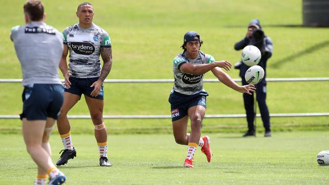 Queenslanders are questioning Jarome Luai’s commitment to the Blues. Picture: David Swift