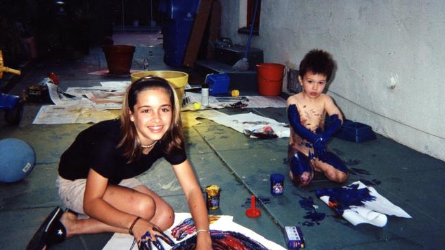 Lola with her brother, Nick. Picture: Courtesy of Lyndall Hobbs