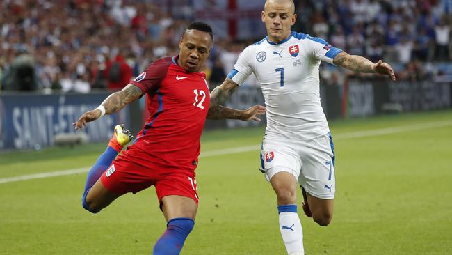 Nathaniel Clyne probably should have had a penalty against Slovakia.