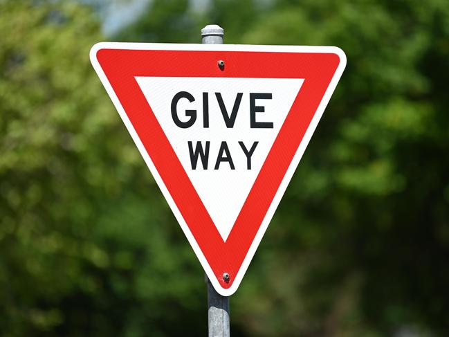 ADELAIDE, AUSTRALIA - NewsWire Photos OCTOBER 5, 2021: Stock/generic images of traffic signs - give way sign. Picture: NCA NewsWire / Naomi Jellicoe