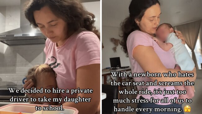 Kristina hired a private chauffeur for her daughter. Picture: kristina_fortuna/TikTok