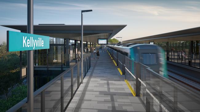 The Sydney Metro Northwest Kellyville Station. Picture: Transport for NSW