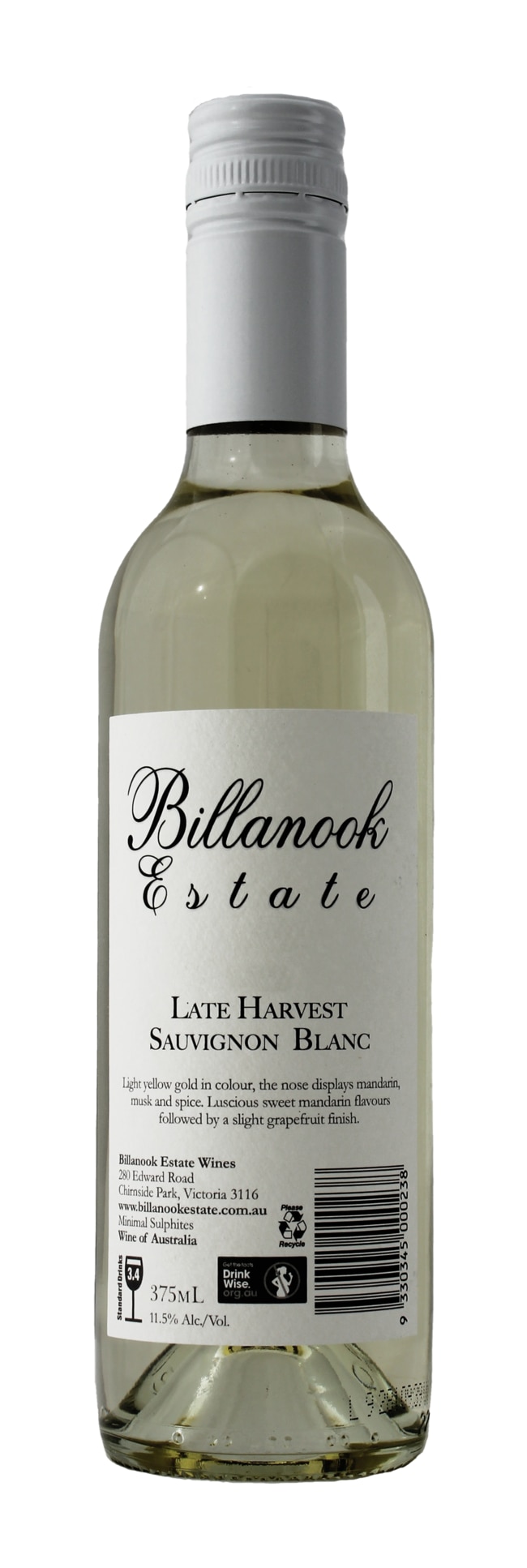 2014 Billanook Estate late harvest sauvignon blanc.