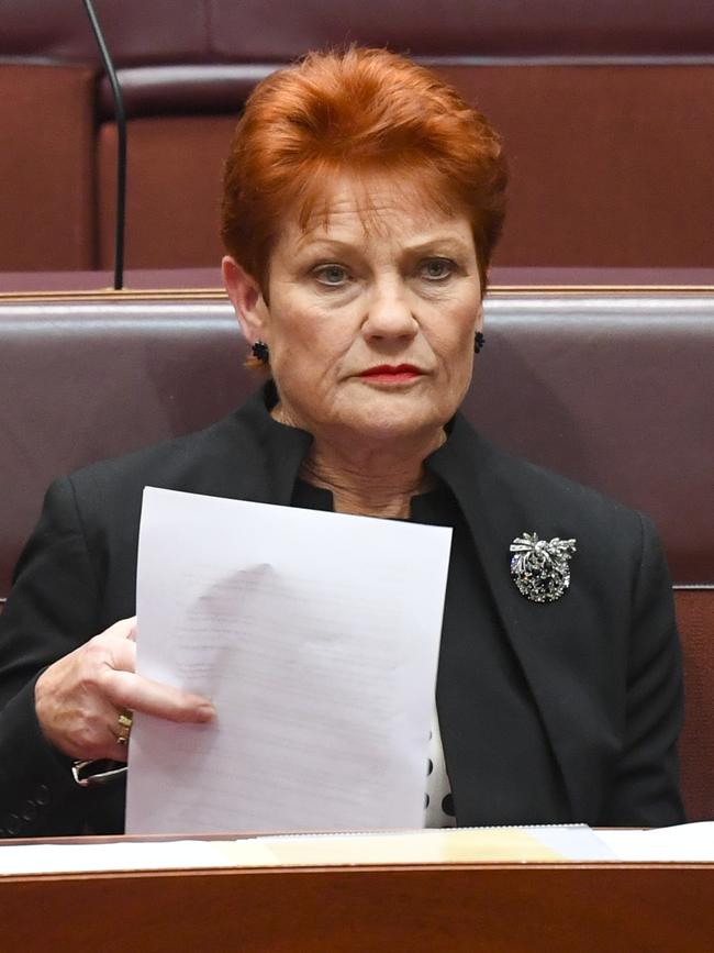 Pauline Hanson. Picture: AAP