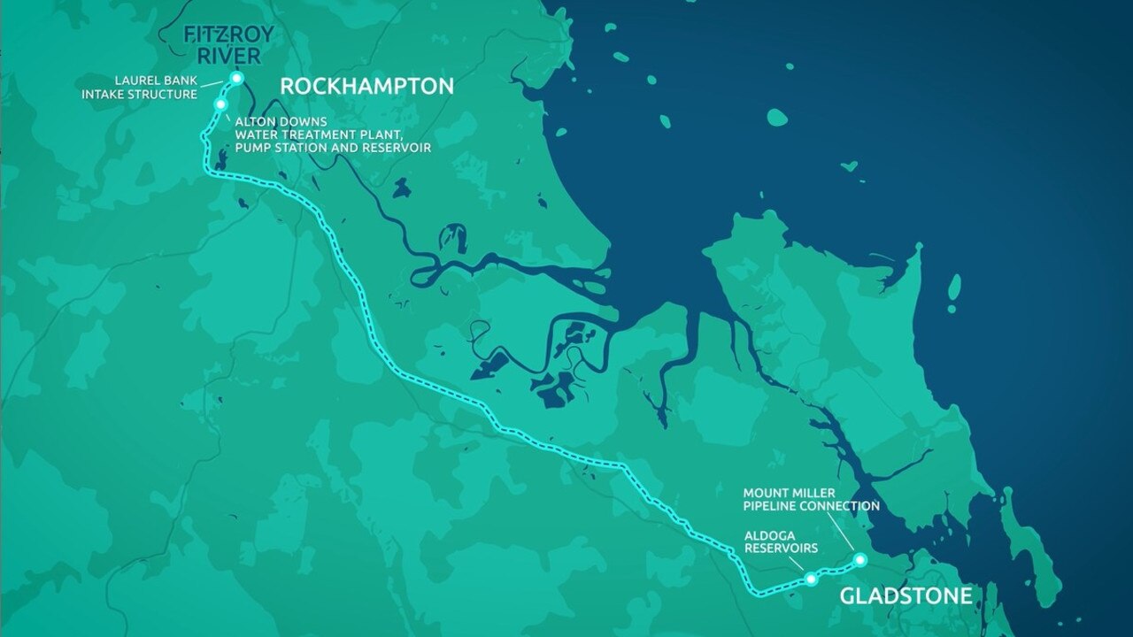 The Fitzroy to Gladstone pipeline project.