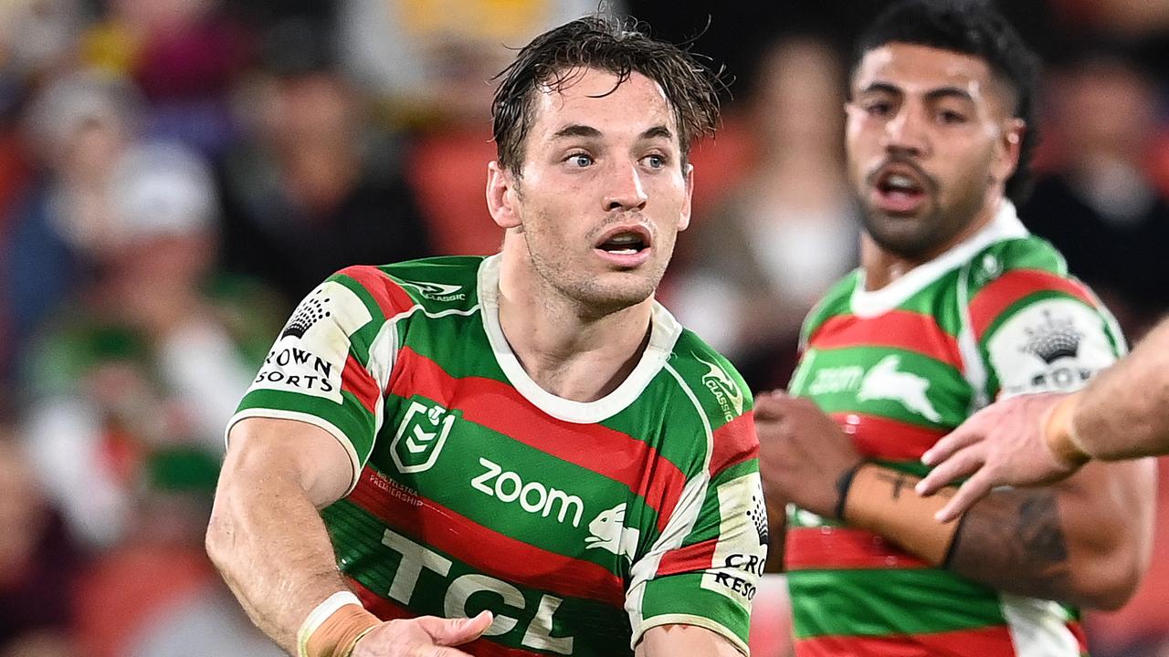 Cameron Murray is confident he will be fit for Souths’ opener against the Broncos. Picture: Bradley Kanaris/Getty Images