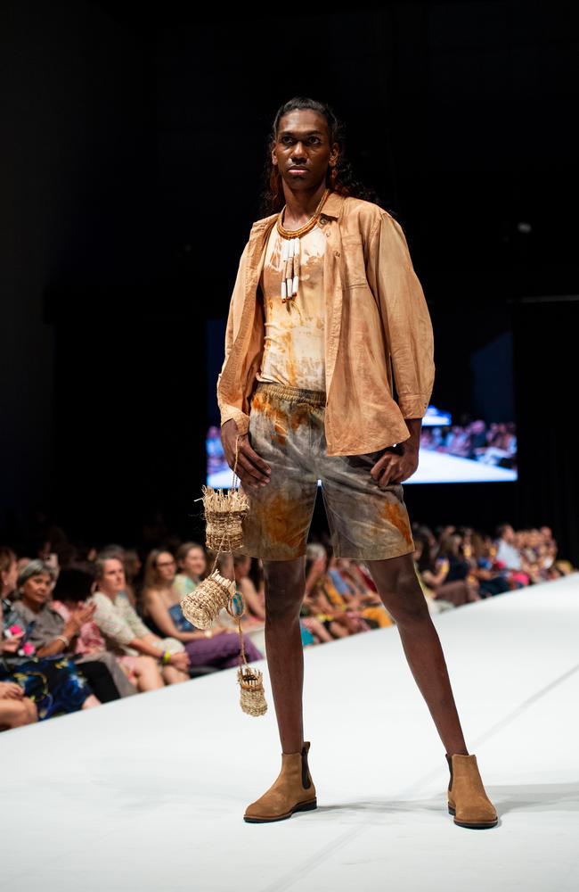 2024 Country to Couture at the Darwin Convention Centre showcases hand-designed First Nations fashion. Picture: Pema Tamang Pakhrin