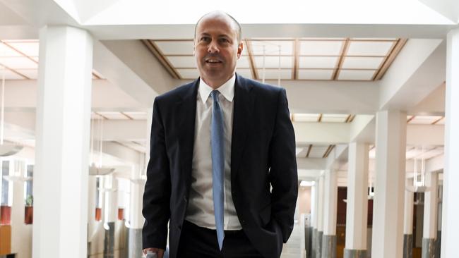 Treasurer Josh Frydenberg arrives to address the Australian Chamber of Commerce and Industry at Parliament House in Canberra. Picture: AAP