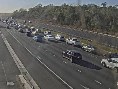 Traffic building on M4 after multi-car crash. Picture: Live Traffic