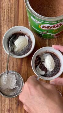 2-ingredient Milo mug cake