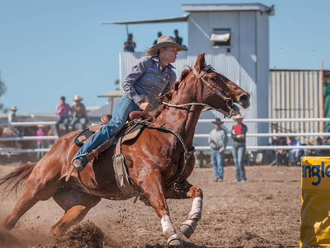 Ladies Barrel Race - Leanne Caban. Picture Chris Dalton