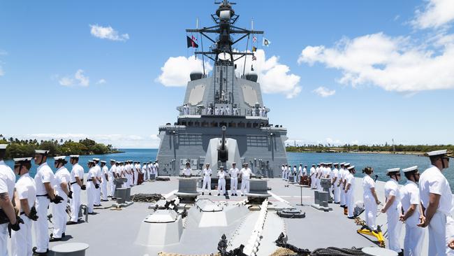 Guided missile destroyer HMAS Sydney, which will take part in RIMPAC. Picture: Defence