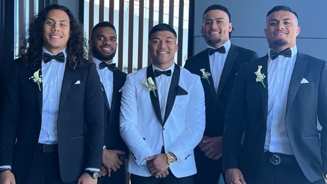 Jarome Luai's photo from Brian To'o's wedding. Picture: Instagram