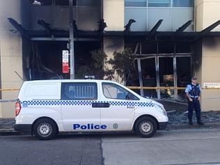 The burned-out Boxa Bar at Hurstville. Source: Supplied