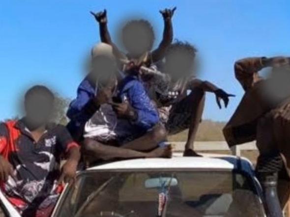 Braeden Finn's car was stolen from Darwin and found burnt out in Wadeye days later.