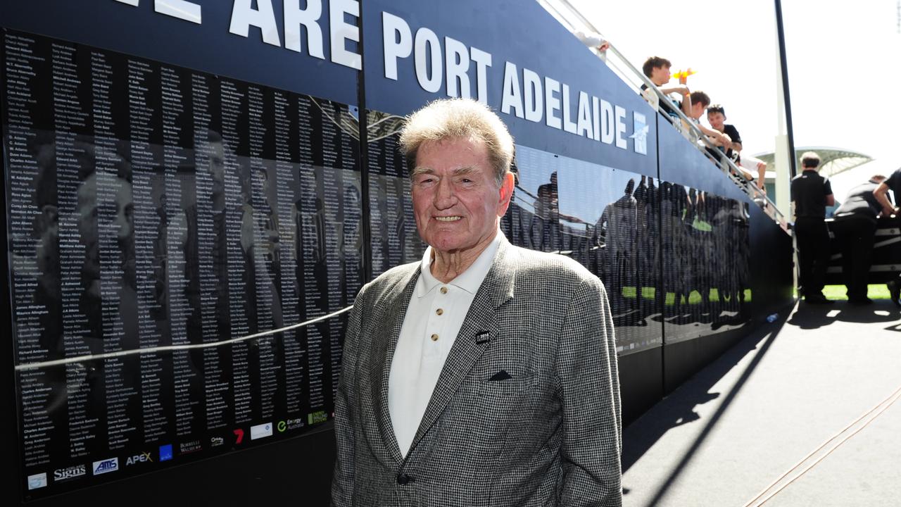 Port Adelaide legend Geof Motley has died. Picture: Mark Brake