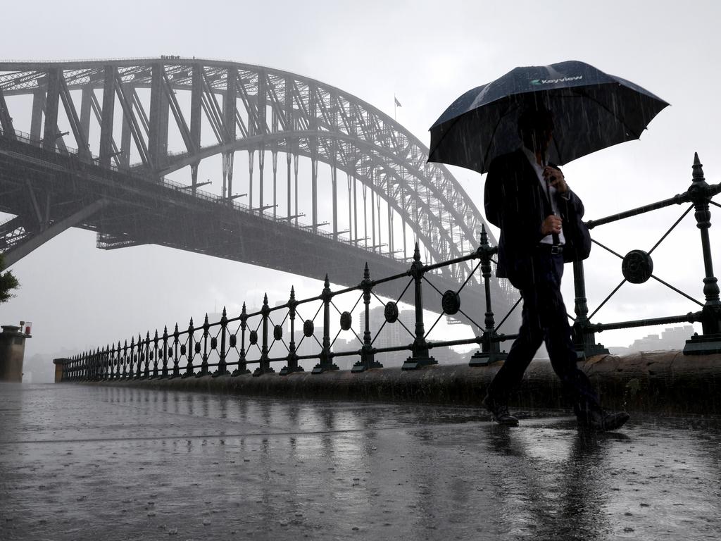 Several regions in Sydney have recorded more than 100mm of rain in the past 24 hours.. Picture: NewsWire / Damian Shaw