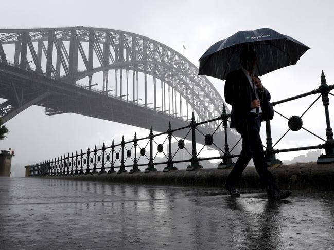 Several regions in Sydney have recorded more than 100mm of rain in the past 24 hours.. Picture: NewsWire / Damian Shaw
