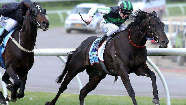 Long-shot outsider Shamus Award streaks away to win the Cox Plate.