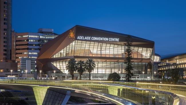 The Adelaide Convention Centre in 2018, after its upgrade which Mr Masullo designed. Picture: Supplied