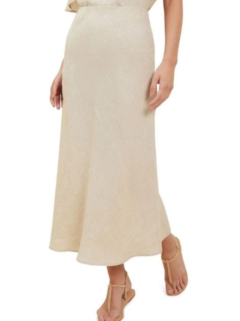 Seed Heritage Core Linen Slip Skirt