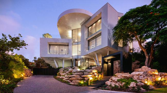 The architecturally-designed home at 2 The Coombe in Perth’s Mosman Park fetched $21.5m from an international buyer.