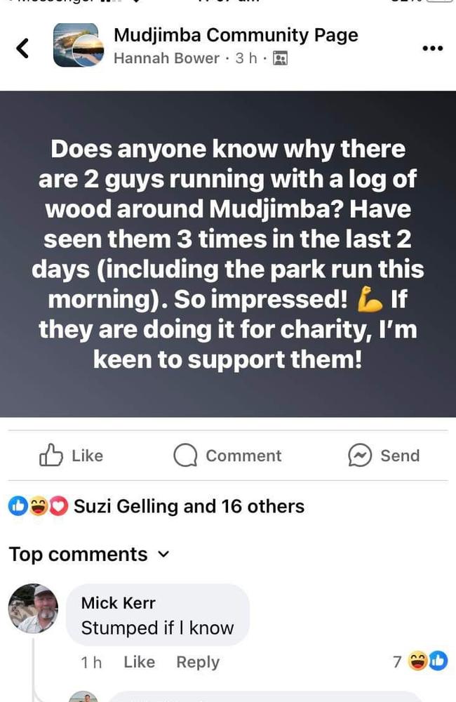 Reaction from a Mudjimba local. Picture: Facebook.