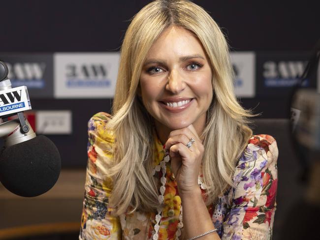 Jacqui Felgate portrait at 3aw studio in Melbourne today.Picture by Wayne Taylor 29th February 2024