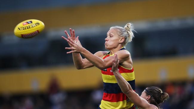 A fit Erin Phillips will make a big difference to the Crows’ AFLW campaign. Picture. Phil Hillyard