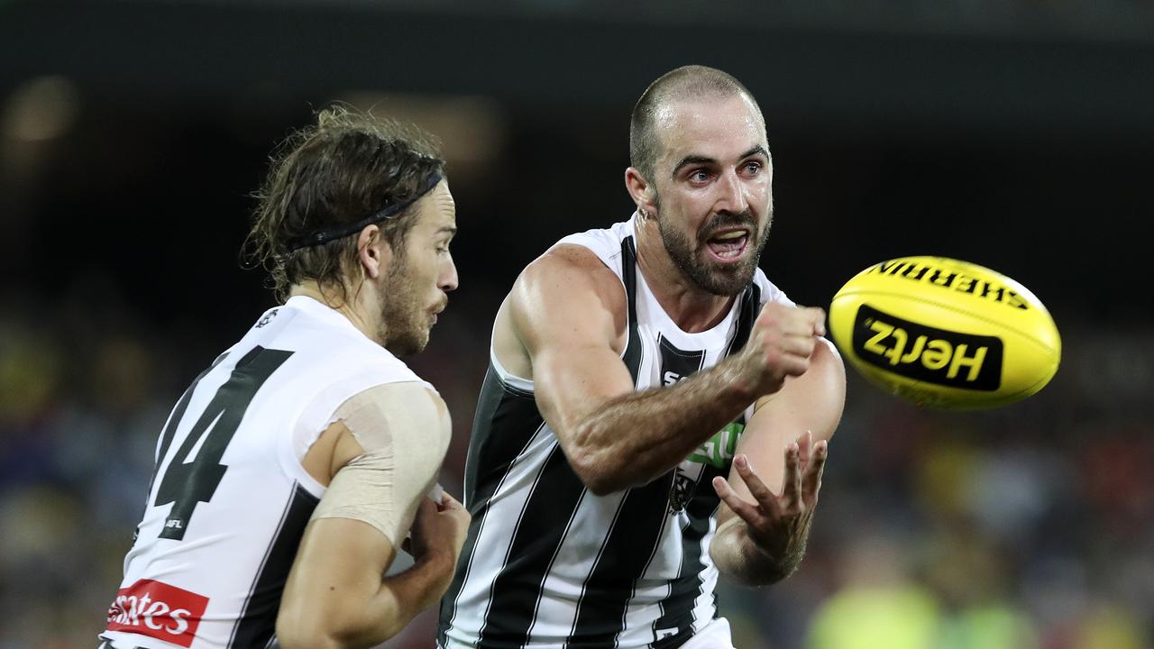 Steele Sidebottom collected a career-high 43 disposals last Friday night.
