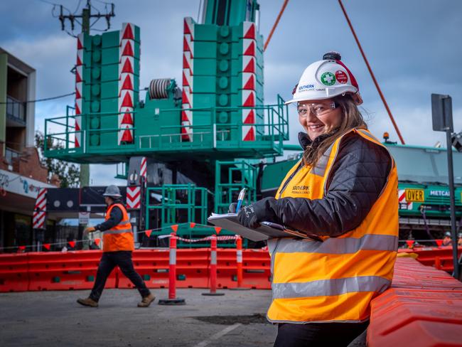 Level crossing chicken shop. Senior Project Manager Shauna Moore. Picture: Jake Nowakowski