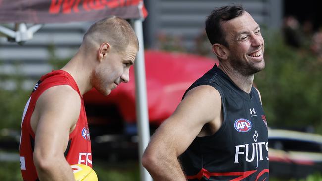 Essendon’s six wins this year are the most Ben McKay has ever played in during a single season and the most for Todd Goldstein since 2019. Picture: Michael Klein