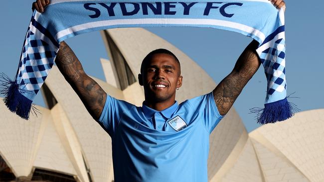 New Sydney FC signing Douglas Costa . (Photo by Brendon Thorne/Getty Images)