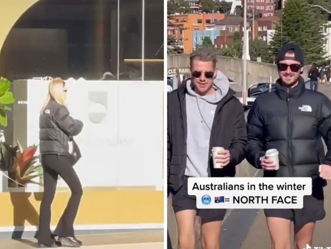 Aussie obsession with North Face mocked