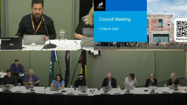 Yarra City Council’s meeting on Tuesday night. Picture: Supplied