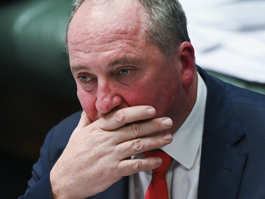 Barnaby Joyce has been fined $200 for not wearing a mask at a service station in Armidale. Picture: NCA NewsWire / Martin Ollman