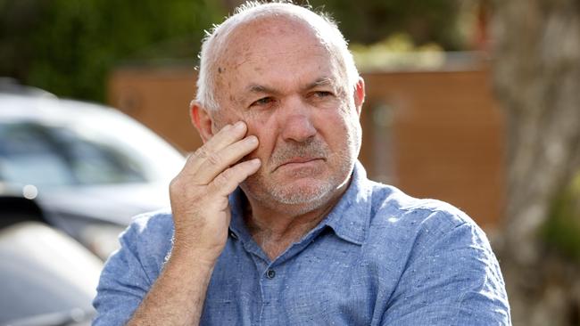 Family friend Frankie Franjic at the family home in Tullarmarine. Picture: David Geraghty