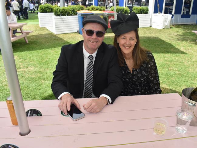 Guests in striking racewear at Penfolds Derby Day at the Flemington Racecourse on Saturday, November 02, 2024: